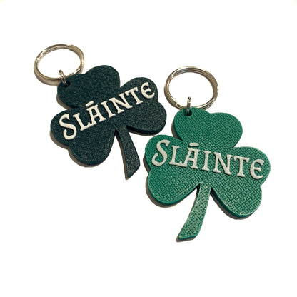Slainte Shamrock Keychain