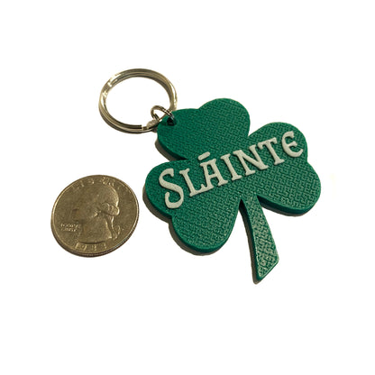 Slainte Shamrock Keychain